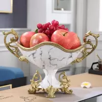 美式轻奢纸巾盒纸抽盒家居客厅简约茶几摆件抽纸盒北欧现代收纳盒|双耳果盘