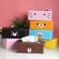 网红卡通纸巾盒客厅茶几创意可爱北欧ins抽纸盒家用简约卧室轻奢