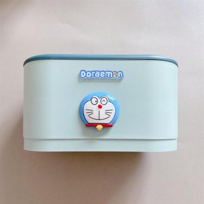 企鹅创意卫生间纸巾盒厕所置物架卷纸抽纸盒免打孔浴室防水洗脸巾|叮当大头单层厕纸架23.5*12.5*13cm