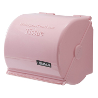卫生间北欧风防水纸巾盒创意厕纸盒免打孔厕所卷纸手纸盒|粉红色短款特价款