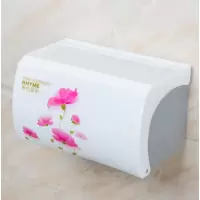 装卫生纸的盒子洗手间卫生间厕所纸巾盒免打孔塑料卫生纸盒吸盘|粉色晨韵