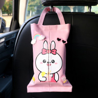 汽车纸巾挂袋车载抽纸盒挂式网红创意可爱玩偶车用包车内车上|新版潮兔抽纸袋-送抽纸