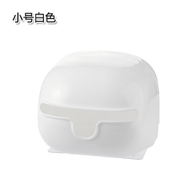 卫生间防水纸巾盒厕所抽纸盒卷纸筒手纸盒免打孔厕纸盒纸巾置物架|小号白色