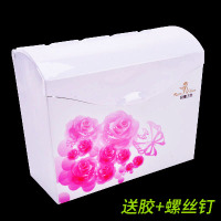 方形防水塑料草纸盒厕所卫生间纸巾盒手纸厕纸盒 免打孔手纸架。|玫瑰之恋(一周后发出)