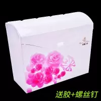 方形防水塑料草纸盒厕所卫生间纸巾盒手纸厕纸盒 免打孔手纸架。|玫瑰之恋(一周后发出)