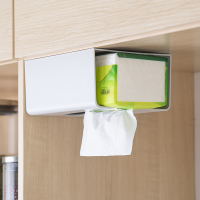 厨房纸巾架免打孔壁挂式洗漱间纸巾盒卷筒创意厕纸盒北欧ins立式