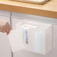 纸巾盒壁挂纸抽盒厨房收纳盒倒挂客厅创意餐巾抽纸盒厕所卫生间|升级款纸巾垃圾袋都能装