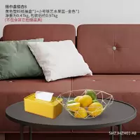 北欧创意简约纸巾盒家用客厅装饰抽纸盒餐桌茶几餐巾盒摆件ins风|纸巾盒果篮组合5