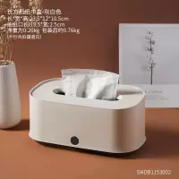 北欧创意简约纸巾盒家用客厅装饰抽纸盒餐桌茶几餐巾盒摆件ins风|长方形-灰白(抽纸用)