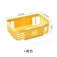 大卷纸盒壁挂式卫生间厕所家用客厅免打孔创意镂空圆形纸巾盒简约|方形黄色