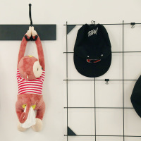 皮皮猴创意纸巾盒网红车载挂式抽纸盒可爱卡通汽车内装饰用品大全|香蕉猴-豆沙色(送抽纸)