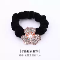 发绳成人简约头饰人工水晶扎头发橡皮筋韩国耐用马尾头绳|水晶粗发圈2