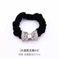 发绳成人简约头饰人工水晶扎头发橡皮筋韩国耐用马尾头绳|水晶粗发圈4