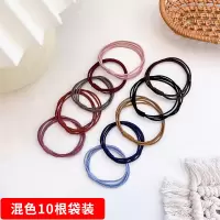日系简约发绳女网红扎头发女头绳森系发圈少女复古超仙皮筋发饰|21#5种颜色10根装