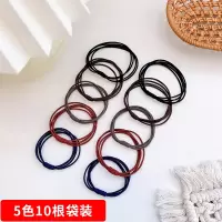 日系简约发绳女网红扎头发女头绳森系发圈少女复古超仙皮筋发饰|22#5种颜色10根装