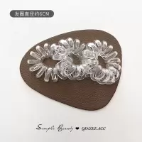 电话线发圈女韩国小号头绳韩国网红磨砂头饰扎马尾无痕高弹皮筋|7#3根装