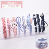 韩国成人发圈发饰皮筋简约森系少女可以能当手链的头绳两用皮套|A款9件套3色先[收藏]后送12支一字夹