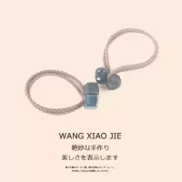 .皮筋头绳女简约韩版学生森女系爱心磨砂发圈扎头发橡皮筋皮套头|藏青[混合2个装]