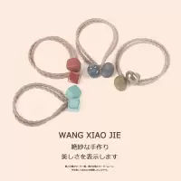 .皮筋头绳女简约韩版学生森女系爱心磨砂发圈扎头发橡皮筋皮套头|4个装[A组]