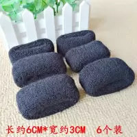 留芳加大号毛巾毛线针织发圈头绳皮筋不伤发橡皮筋无接缝皮套|大号黑色6个装