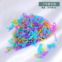 韩国女童发饰头饰品一次性橡皮筋儿童皮筋发绳宝宝发圈|17#春天色