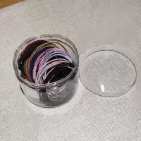 皮套女头绳ins韩国网红扎头皮筋高弹力耐用发圈加粗简约气质发绳|混色大约20根