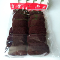 留芳加大号毛巾毛线针织发圈头绳皮筋不伤发橡皮筋无接缝皮套|大号咖啡色12个装