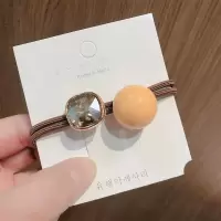 韩版女可爱头绳网红ins简约扎头绳橡皮筋森女系糖果色发圈皮套|0189黄色