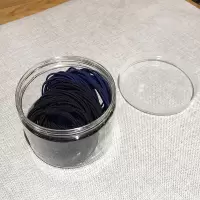 皮套女头绳ins韩国网红扎头皮筋高弹力耐用发圈加粗简约气质发绳|深蓝色+黑色大约20根