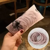 头绳女 网红ins橡皮筋发圈女简约可爱皮经扎头发细款皮筋发绳头饰|3合1加强款粉色30根