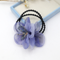 绢纱手工布艺花朵发圈皮筋日韩扎发清新夏季高弹力头绳发卡发饰品|1号发圈款