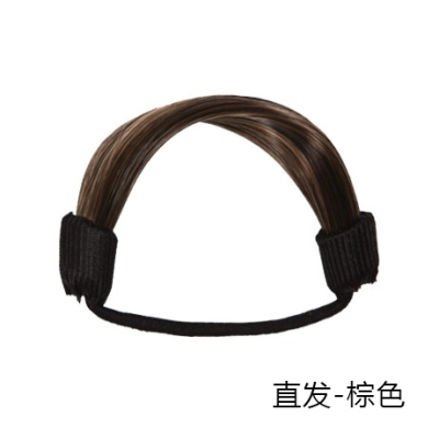 韩国成年假发扎头发马尾橡皮筋发圈女网红发绳扎头绳皮套皮圈发饰|直发-棕色