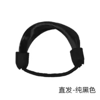 韩国成年假发扎头发马尾橡皮筋发圈女网红发绳扎头绳皮套皮圈发饰|直发-纯黑色