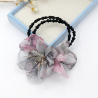 绢纱手工布艺花朵发圈皮筋日韩扎发清新夏季高弹力头绳发卡发饰品|6号发圈款