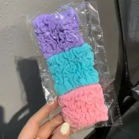 韩版荧光彩色无接缝发圈少女百搭头绳可爱糖果色皮筋弹力发绳发饰|宽发绳C彩色系列