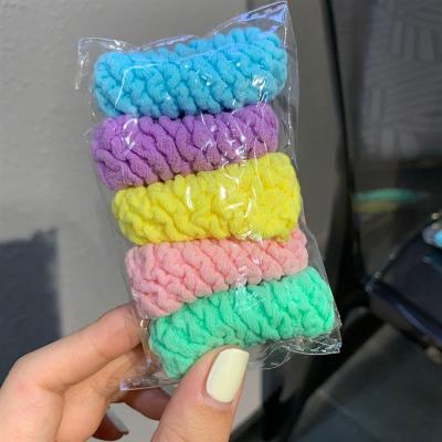 韩版荧光彩色无接缝发圈少女百搭头绳可爱糖果色皮筋弹力发绳发饰|细发绳B彩色系列