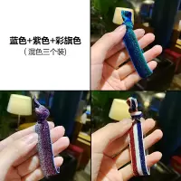 头绳女韩版荧光彩色手工发绳简约百搭扎头皮筋发圈发饰皮套头饰|自由搭配三件套