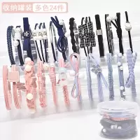 韩版头绳可爱扎头发网红橡皮筋头饰小清新皮套简约个性森女系发圈|精致24件套多色系高弹