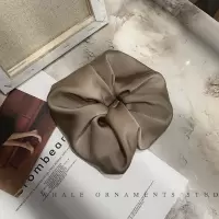 超大法式复古大肠发圈皮筋头绳韩国网红ins简约气质头花发绳头饰|咖色