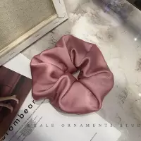 超大法式复古大肠发圈皮筋头绳韩国网红ins简约气质头花发绳头饰|橡皮红