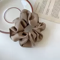ins简约大肠圈发圈丸子头绳布圈 肥肠韩国扎马尾发饰扎头发绳皮筋|2#卡其色