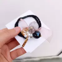 ins森系扎头绳女简约气质韩版网红仙女发圈韩国可爱皮筋发绳头饰|黑色珠子