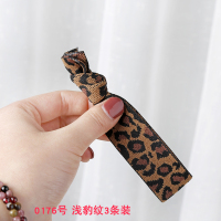 橡皮筋发圈女韩国扎头发头绳可爱少女日系发绳豹纹成人彩虹头饰品|0176浅豹纹3条