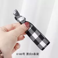 橡皮筋发圈女韩国扎头发头绳可爱少女日系发绳豹纹成人彩虹头饰品|0180黑白3条
