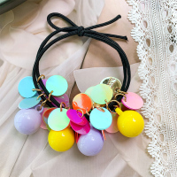 ins森系扎头绳女简约气质韩版网红仙女发圈韩国可爱皮筋发绳头饰|黑色发圈-亮片珠子款