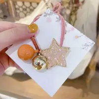 ins森系扎头绳女简约气质韩版网红仙女发圈韩国可爱皮筋发绳头饰|粉色五角星