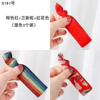 橡皮筋发圈女韩国扎头发头绳可爱少女日系发绳豹纹成人彩虹头饰品|0191纯色红+兰彩虹+红花色共3条
