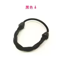 仿真假发皮筋发圈发绳发带简约直发编发发束绑马尾扎头绳辫子皮筋|黑色辫子款3根