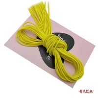 新品韩版儿童2mm细款彩色diy长发绳女头绳扎头皮筋头饰发饰品|黄色2mm每根长1米10根