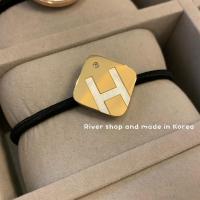 h贝壳笑脸皮筋头绳!有点好看韩国女生扎头发圈简约网红马尾|方形H